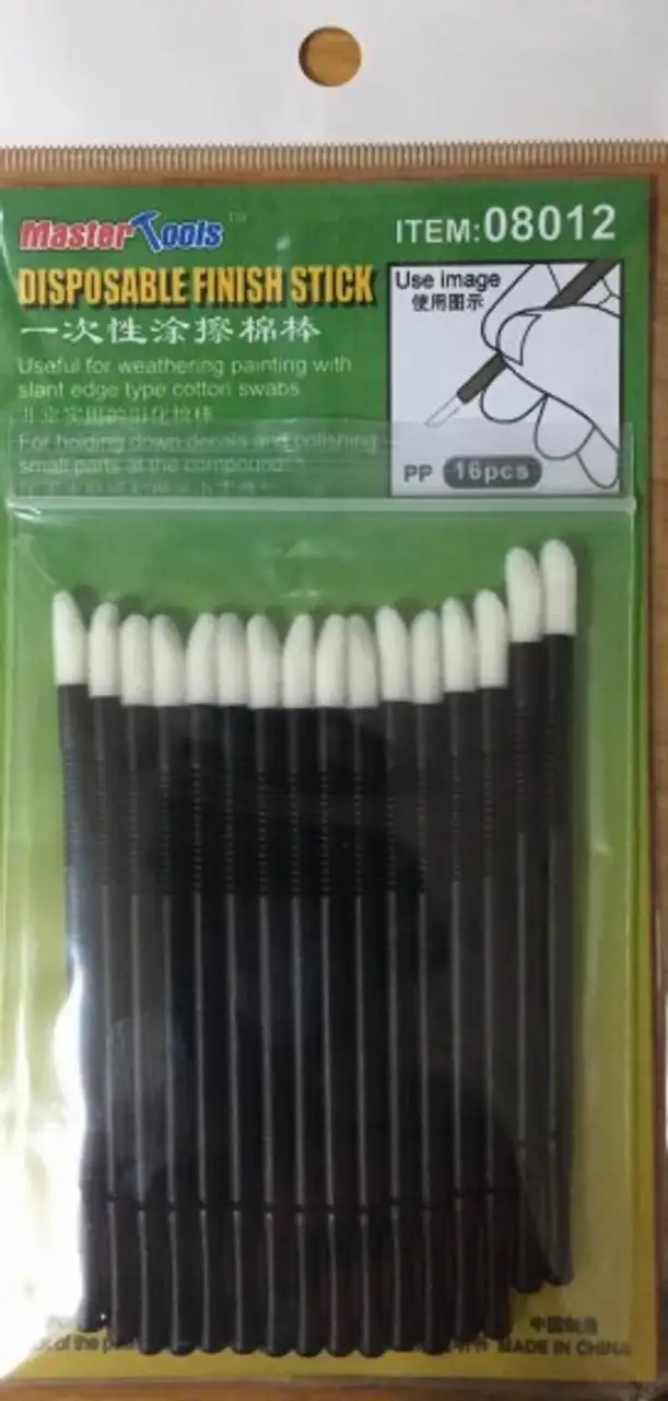 Disposable Cotton Swab Weathering Finish Sticks (16) Trumpeter