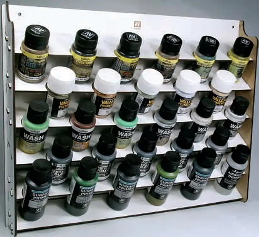 Wall Mounted Module Paint Display (Holds 28 35ml/60ml Bottles) Vallejo Paint