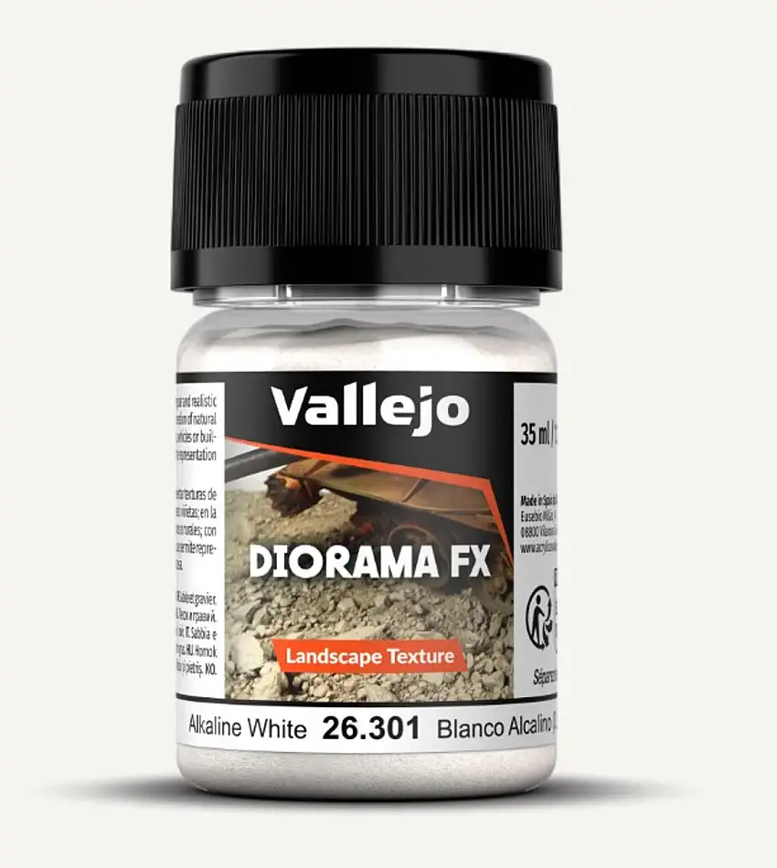 35ml Bottle Alkaline White 0.5-1mm Landscape Diorama FX Vallejo Paint