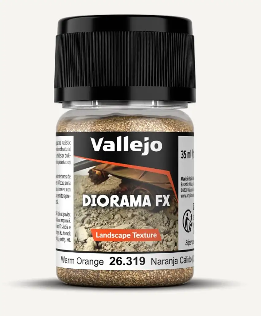 35ml Bottle Warm Orange 0.1-0.6mm Landscape Diorama FX Vallejo Paint
