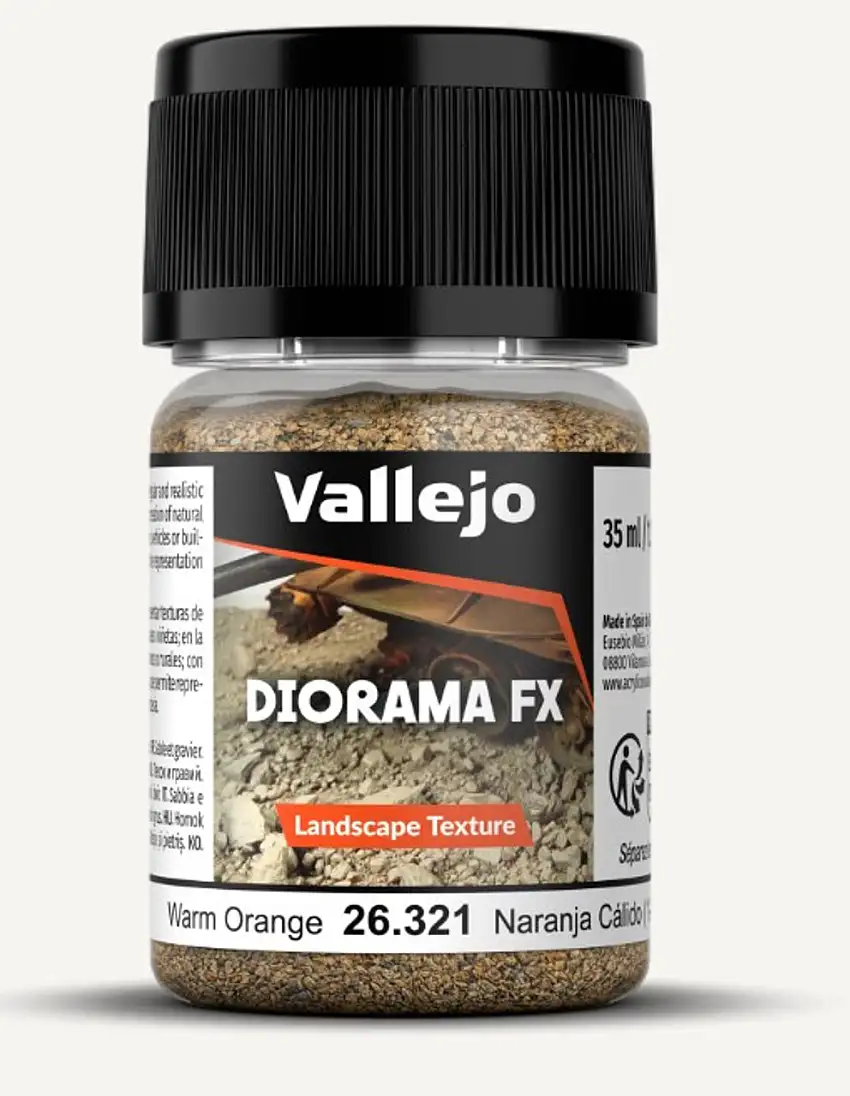 35ml Bottle Warm Orange 1-2mm Landscape Diorama FX Vallejo Paint